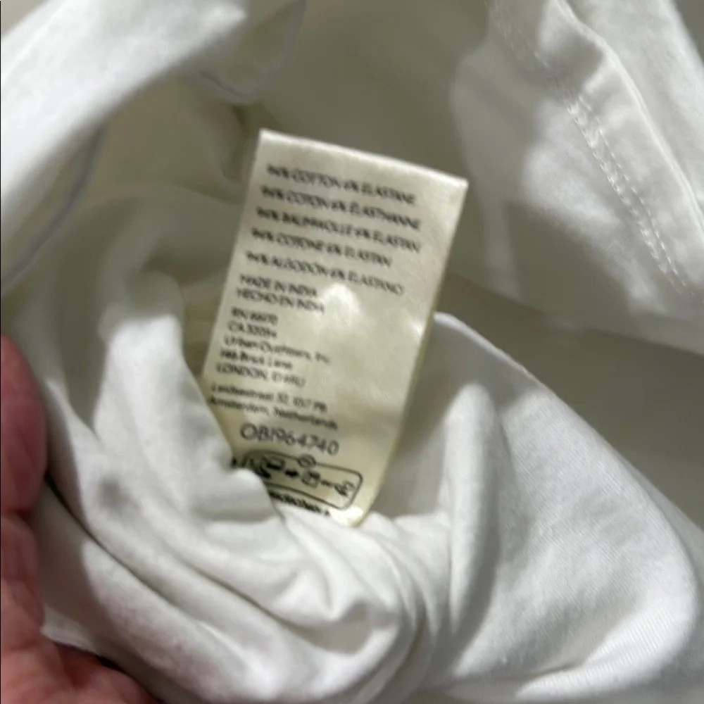 Free People White and Navy Tank TopFree People Bodega tube top - Picture 8 of 10